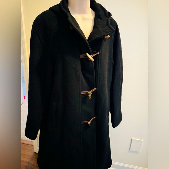 Calvin Klein Pea coat in black size 12 pre-loved - Picture 1 of 9